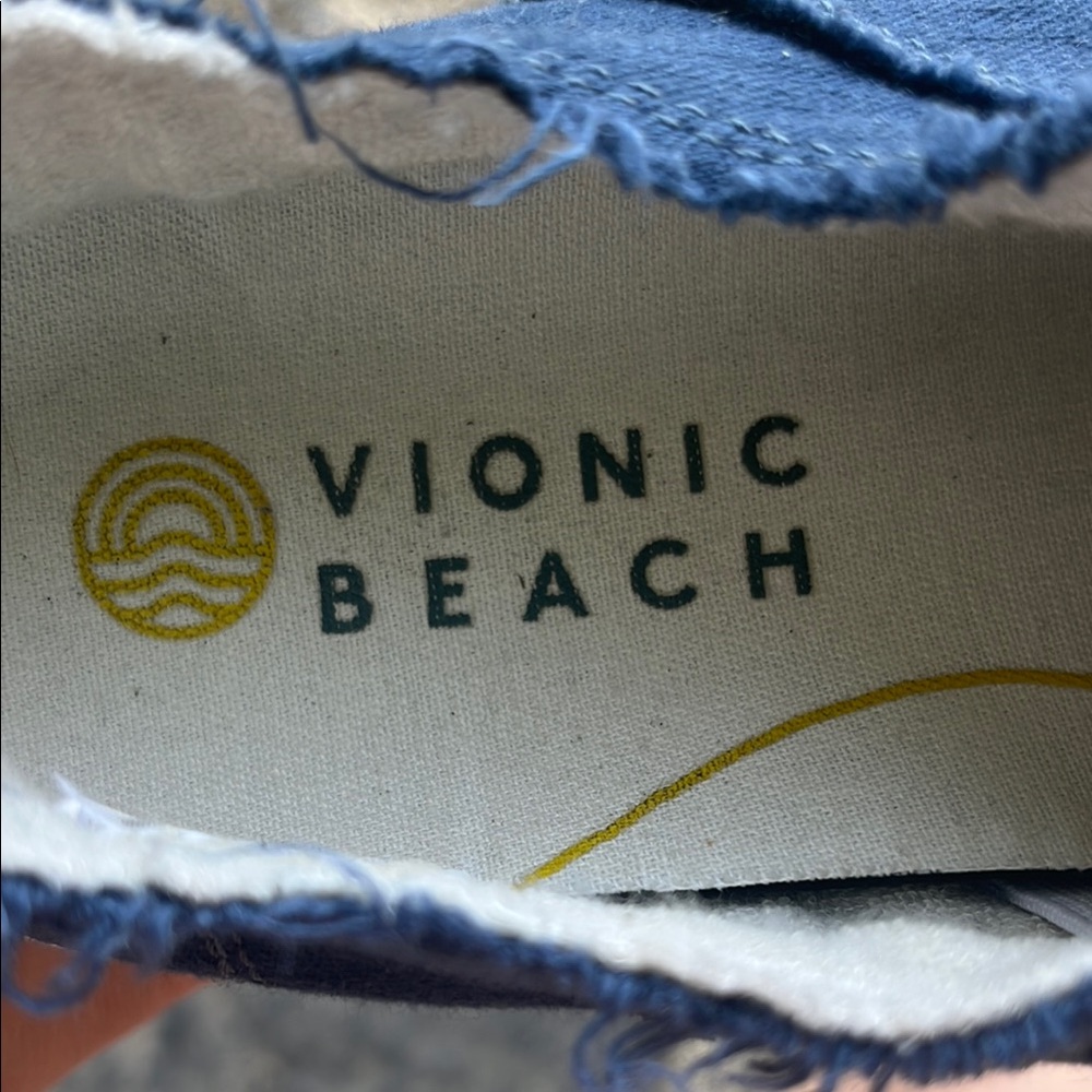 Vionic Beach Denim Blue Sneakers - Picture 2 of 12
